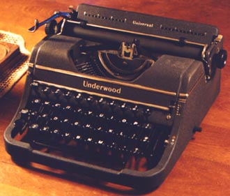 Will Davis collection; 1947 Underwood Universal portable.
